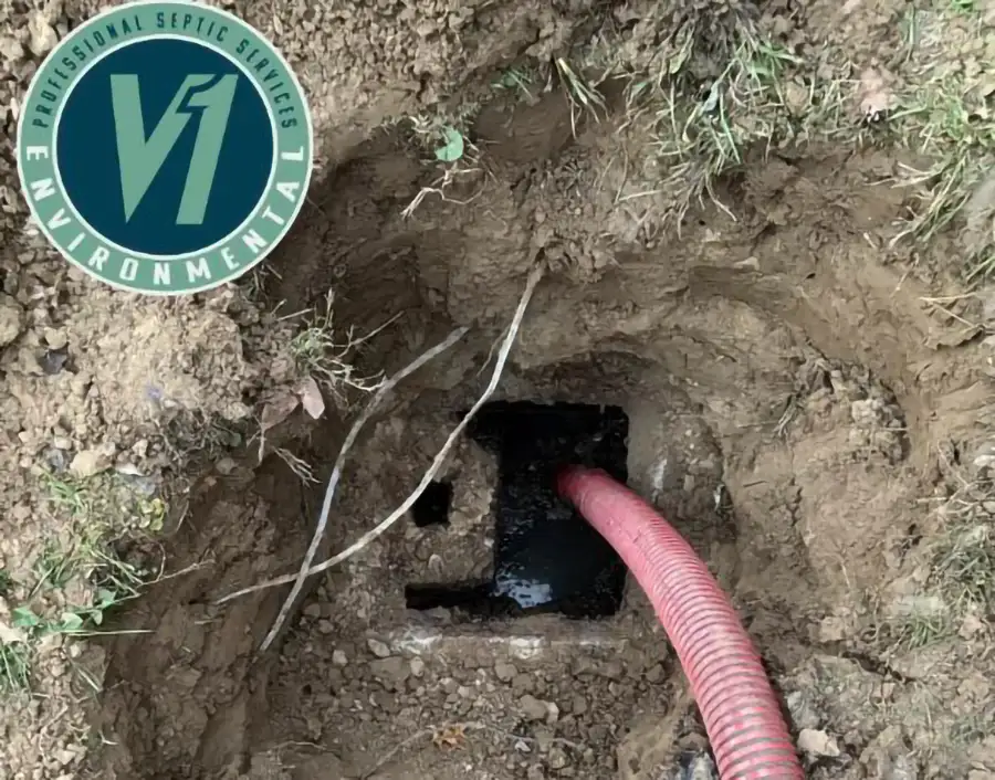 V1 Environmental septic pumping of septic tank - Southern Illinois